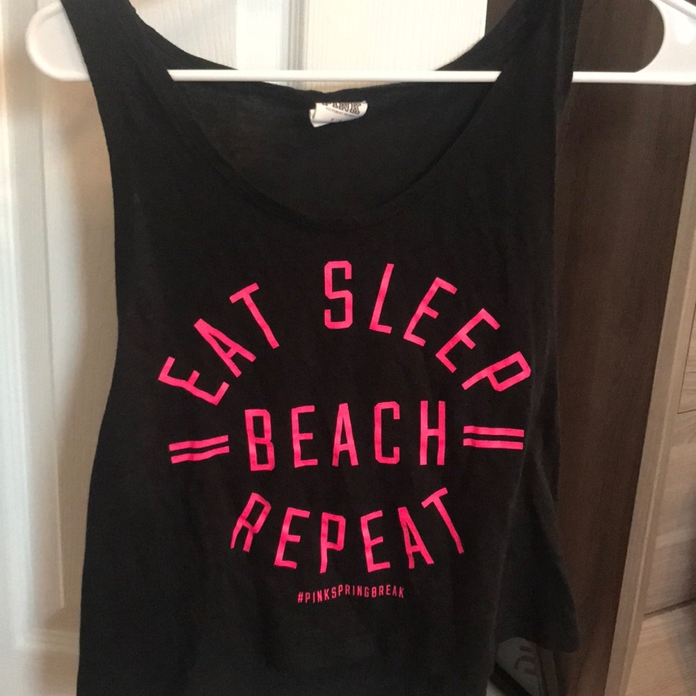 Victoria’s Secret Pink tank top.